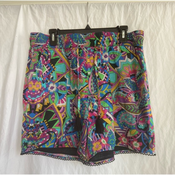 Johnny Was Johnny Was Demarne Pull-On Short in Blue Size XL NEW - Picture 9 of 16